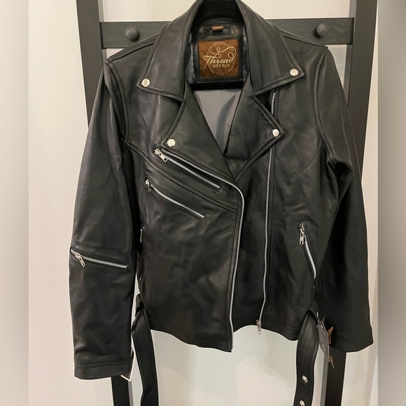 Leather Biker Jacket - Picture 3 of 6